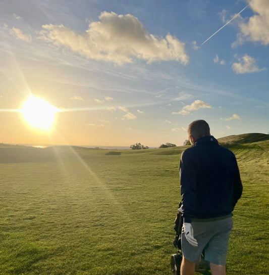 A sunny but balmy autumn Irish day with the Ace Golf 1/4 Zip Pull Over Navy